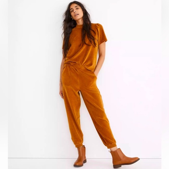 Madewell Pants - Madewell Velour Corduroy Relaxed Fit Acorn Joggers, M, NWT
